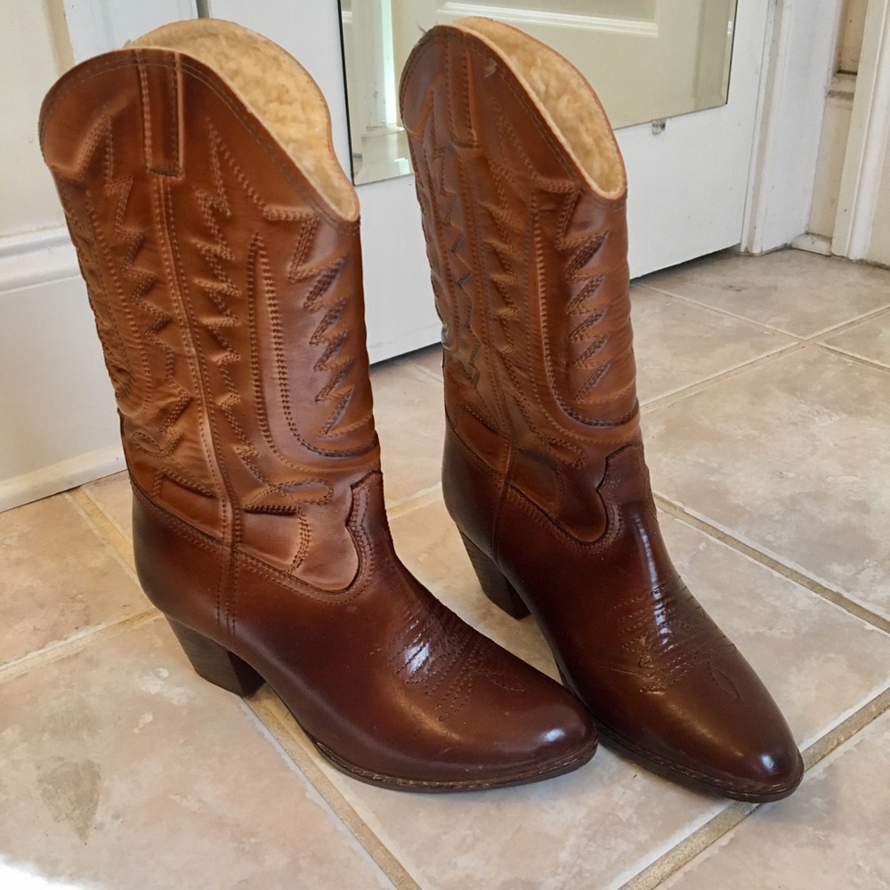 Dexter VINTAGE cowgirl rain boots! Sz 7
